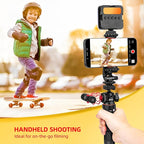 Zeadio Heavy Metal Tripod Kit: 1/4" Screw Adapter Tripod Mount for Travel | Recording | Vlog & Camera | iPhone Vlogging Kit & Camera Stand with 360° Ball Head