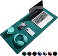 Reniteco Waterproof Large Gaming Mouse Pad with Durable Stitched Edges, Non-Slip Rubber Base, Grainy Jacquard Mouse Mat Desk Pad for Home Office Gaming, 27.6"x11.8"x0.12", Matte Green