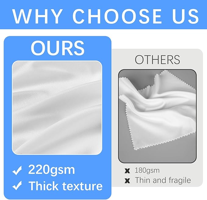 80 Pack Microfiber Cleaning Cloth for Glasses (6"x7"), Lens Cleaner Cloth Microfiber Eye Glasses Clean Cloths for Eyeglasses, Camera Lens, Sunglasses, TV Screens, Cell Phones and Laptops