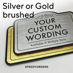 Custom Decorative Outdoor Metal Sign - Personalized Aluminum Driveway Sign, Waterproof, Made In USA - Design 1 Metallic Silver 36x24 In