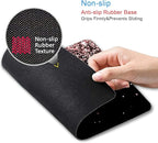IMAYONDIA Mouse Pad, Rose Gold Glitter Black Mouse Pad, Non-Slip Rubber Base Women Mousepad, Mouse Mat Pad for Work, Game, Office, 9.5 x 7.9 Inch - Beautiful Modern Luxury Design