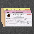 Personalized Invoice Book Custom 2 Part/3 Part Receipt Book Quote Estimate Order Forms Carbonless Form with Your Company Name Logo Address,2-10 Books (Style 1)