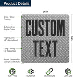 Custom Sign, Custom Street Sign, 11 Font Colors, 13 Font Styles, 4 Hole Options, 22 Sizes, 36x36 Inches, Rust Free DiBound, Fade Resistant, Made in USA by My Sign Center (Diamond Metal)