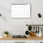 Planning Boards,White Board Dry Erase Calendar with Stand,Double-Sided Weekly Calendar Schedule Board with Time Slots&Monthly Planner with to DO List for Desk and Wall 16"×12"(1 Pack)