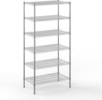 Regal Altair 21" Deep x 36" Wide x 74" Height Wire Shelving Kit | 6-Tier | NSF Commercial Storage Rack Unit