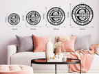 Monogram Wall Decor Personalized Metal Sign Last Name Sign Personalized Signs for Home Decor Custom Metal Signs Metal Wall Art Established Sign Family Name Sign Anniversary Wedding Gift for Couple