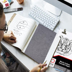 Raimarket 120 Sheets Carbon Paper for Tracing – Durable Smudge-Resistant Graphite Transfer Paper for Drawing, Sketching & Craft Projects | Black Copy Paper for Wood, Canvas, Fabric & Art Surfaces