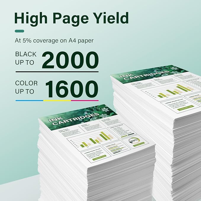 962XL 962 9015e Ink Cartridges Combo Pack: Replacement for HP 9018e Ink 962XL Black and 962 Color 962XL/962 OfficeJet Pro 9025e 9010 9015 9018 9020 9025 9010e 9012e 9020e Printer 4 Pack