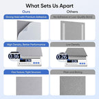 UNECHO 12 Pack 12" X 12" X 0.4" Acoustic Panels for Wall Sound Absorbing, Square Self-Adhesive Sound Panels, High Density Suitable for Multiple Scenarios(Ash Gray)