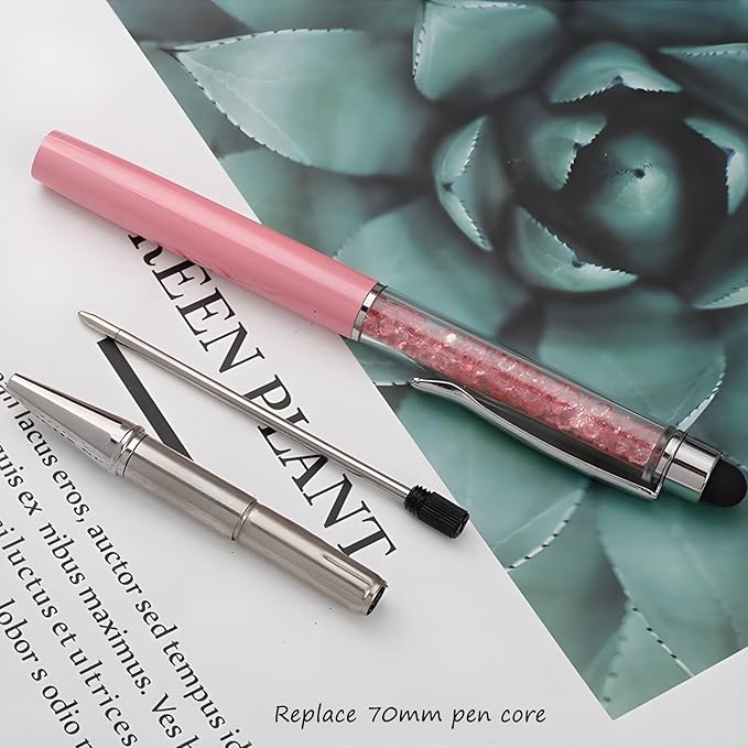 Yucold Customized Pens with Name/Logo - Touch Screen Stylus Ballpoint Pen, Perfect for Weddings, Business & Personalized Gifts (Military Green,200)