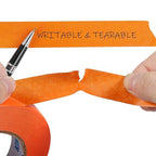KIWIHUB Orange Painters Tape,1 inch x 60 Yards - Medium Adhesive Masking Tape for Painting,Labeling,DIY Crafting,Decoration and School Projects