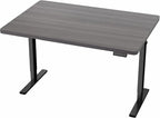 VIVO Electric 48 x 30 in Standing Desk, Memory Height Adjustment, 1B Series, Holds 220 lbs, One-Piece Dark Gray Top, Black Frame, DESK-KIT-1B5G
