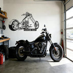 Custom Motorcycle Metal Sign Personalized Biker Name Sign Motorcycle Wall Art Motorbike Signs Garage/Man Cave Decor Gift for Bikers Men Husband