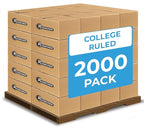 Rosmonde 2000 Pack (Pallet) Composition Notebooks Bulk, College Ruled, Full Pallet of Notebooks, 200 Pages (100 Sheets), 9-3/4 x 7-1/2, Bulk Notebooks for School, College & Office, 4-7 Days Transit