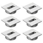 PATIKIL 2.8inch Desk Grommet, 6Pcs Cable Grommet Wire Management Cable Hole Cover Cord Organizer for Office Home Table Countertop, Silver