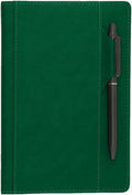 SLFreMint Premium Hardcover Notebook with Pen and Pen Holder Clip, Card Pockets, 240 Pages, College Ruled, 80GSM, Leather Note Book for Work, Study, Diary and Other Scenarios, Suitable Journal for Both Men and Women