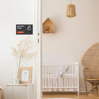 Noah Baby ""9x5 Privacy Slider Sign - In Use/Available for Mother's Rooms, Conferences, Wellness Areas | Office & Hospital Door Indicator"", Black