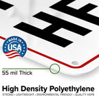 Custom Arrow,Custom Directional Sign, Arrow Down Sign, 7x10 Inches, 55 mil thick HDPE (high density polyethylene) Made in USA by My Sign Center