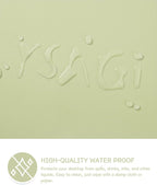 YSAGi Non-Slip Leather Desk Pad L Size, Waterproof Laptop Computer Desk Keyboard Mat, Table Protector Blotter Mat, Large Mouse Pad for Office/Work/Home/Decor(Matcha Green, 35.4" x 17")