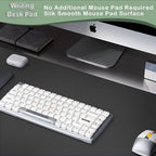 ‎Boutilon Leather Desk Pad Protector,Non-Slip Mouse Pad,Laptop Desk Pad,Office Mouse Mat,Waterproof Leather Desk Blotter,Desk Writing Pad for Office and Home,Laptop Blotter (S-Black,24"x 14")