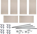 ATS Acoustics Home Office Residential Acoustic Treatment Room Kit Sound Absorbing Acoustic Panel 6 Pack for 50-100 Sq Ft (Cream)