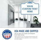 Custom Decorative Sign, Personalized Metal Sign for Business, Driveway, Home, Airbnb, Office Door Plaque, Blue Light Sign, 12x18 Inches, ACM, Fade Resistant, Made in USA by Sigo Signs