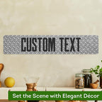 Custom Sign, Custom Street Sign, 11 Font Colors, 13 Font Styles, 4 Hole Options, 22 Sizes, 6x30 Inches, Rust Free DiBound, Fade Resistant, Made in USA by My Sign Center (Diamond Metal)
