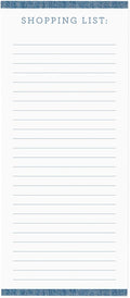 Graphique Magnetic Notepad, Chambray – 100 Sheets, 4” x 9.25” x .5” – Front Says, “Shopping List”, Sticks to Any Magnetic Surface, Perfect for Shopping and Grocery Lists, Makes a Great Gift