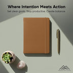 PRODUCTIVITY STORE Pro - Undated, 2026 Planner, 5.8” x 8.3” - The #1 Productivity Planner to Achieve Your 2026 Goals - Planner 2026-2027 - Brown - A5
