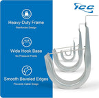 ICC Ceiling Mount J Hook 3/4” Without Retainer Clip - Galvanized Steel Cable Management Hooks for Hanging Cable - Rust-Resistant, EIA and TIA Compliant - 3/4 Inch 25 Pack