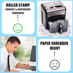 Nezyo 2 Pack Identity Protection Roller Stamp Identity Theft, Confidential, Privacy Roller Stamp Information Blocker and 4 Pack Refill Ink for ID Account Data Address Security(Blue)