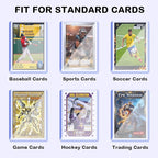 100ct 3"x4" Hard Card Sleeves - 75pt Hard Plastic Trading Card Protector, Rigid Clear Open-Top Card Sleeve, Fits Standard Trading, Baseball, Game Collectible Cards