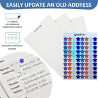 Comkiso Address Book with Individual Alphabetical Tabs Laminated, Large Print Address Book with 468 Wide Lining Entry Spaces, Change of Address Labels, Hardcover Address Book 5.7 x 8.5" - Bloom