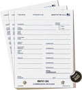Commission Voucher Book CV-59-3 Part Carbonless Forms, Triplicate NCR Receipt Book, Snap-Out Pre-Punched with File Holes Commission Vouchers, Blue Ink, 4.25 x 5.625 Inch - Pack of 400