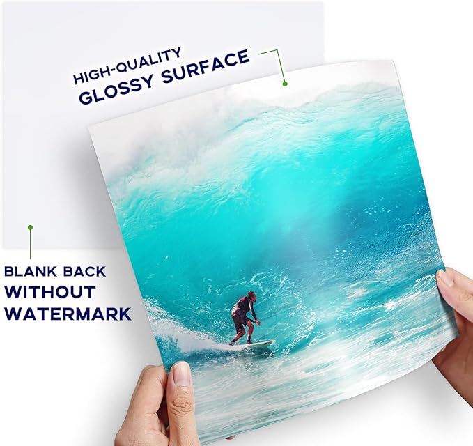 13x19 Photo Paper Glossy, Goefun 200 GSM/54 LB Printer Photo Paper for Inkjet Printer and Dye Ink, 100 Sheets