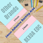 BEXOA EDC Bulk Personalized Sticky Notes 3"x3" - 4 Color Custom Notepads with Your Text, 100 Sheets/Pad, 12 Pack Set for Business Marketing, Office Supplies, Schools