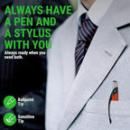 Personalized Pens With Custom Logo or Text-350 Pack Bulk-for Businesses, Parties, and Events, 2 in 1 Ballpoint Pen & Capacitive Stylus for Touchscreen Devices, Click Action, Assorted Colors, Black Ink
