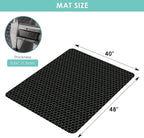 Vicwe Office Chair Mat for Hardwood Floor, 48" x 40" Large Chair Mats, Gaming Chair Mat for Hardwood, Easy Glide for Chairs, Multi-Purpose Floor Protector Desk Chair Mats for Home Office