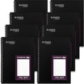 Resurhang 8 Pack Wirebound Business Notebook Legal Ruled Spiral Notebook 8-1/2" x 11" 80 Sheets Per Pad Professional Journal for Office Journal Planner Work Meeting Men Women(Purple)