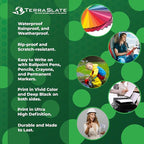 TerraSlate Printable Waterproof Paper for Laser Printer, 10 MIL 8.5" x 14", 100 Sheets, Matte White Printer Paper I Rip-Resistant, Weather/Rain Proof Copy Paper