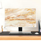 Baocicco Abstract Waterproof TV Screen Cover with Marble Design Aesthetic Television Covers for Xmas Decoration Anti-Static Dustproof Protective Cover for LED LCD OLED TVs 50, 51, 52 Inch