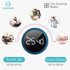 Royal Blue Quick Que Kitchen Timers, Visual timers Large LED Display Magnetic Countdown Countup Timer for Classroom Cooking Fitness Baking Studying Teaching, Easy for Kids and Seniors (Royal Blue)