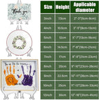 LonlyEagle 12 Pack 6 Inch Clear Plastic Easels or Stand/Plate Holders to Display Pictures or Other Items at Weddings, Plate Stands for Home Decoration, Birthdays, Tables