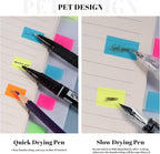 Golcellia 540 Pieces Transparent Sticky Notes Page Markers Book Tabs Sticky Note Tabs Sticky Page Tabs, Pop Up Index Tabs, Tabs for Annotating Books