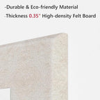 Neatsure Large Cork Board for Wall, 48" x 36" Bulletin Board with Pushpins, 12 Panels Felt Tiles Tack Push Pin Board for Office, Light Tan