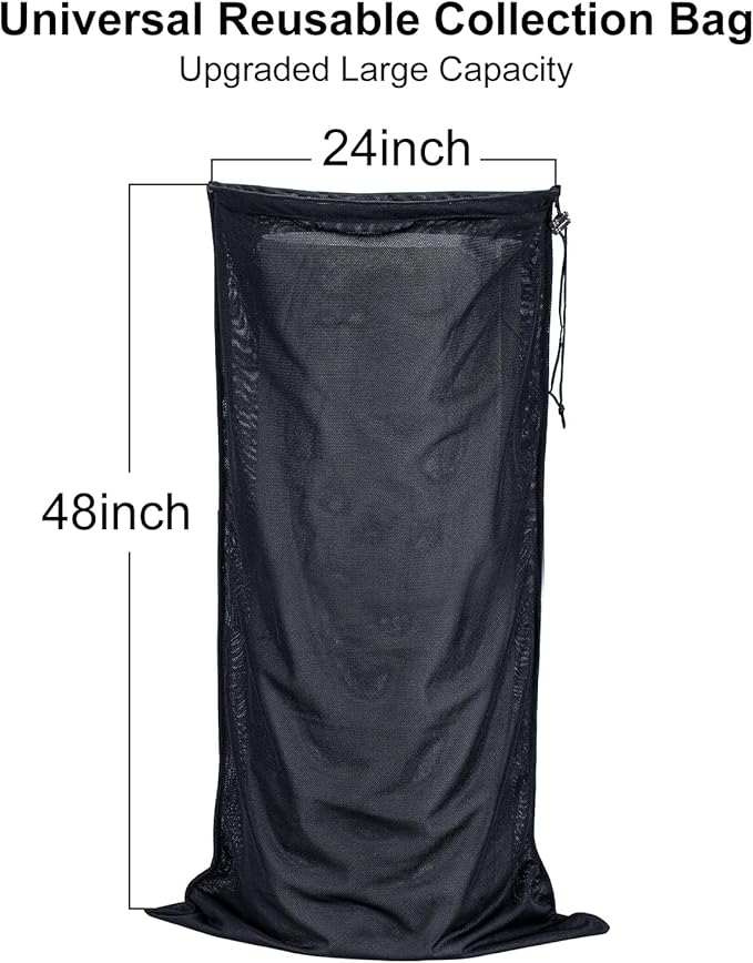 Wood Chipper Bag Collection for Craftsman Electric Shredder Mulcher, Universal 24x48 Leaf Mulcher Collection Bag Fits Most Brand