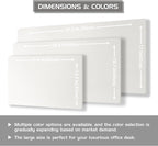 Aothia Dual-Sided Desk Mat - Leather & Cork Desk Protector, Large Mouse Pad & Writing Pad, Waterproof, Off-White (35.4" x 15.7")