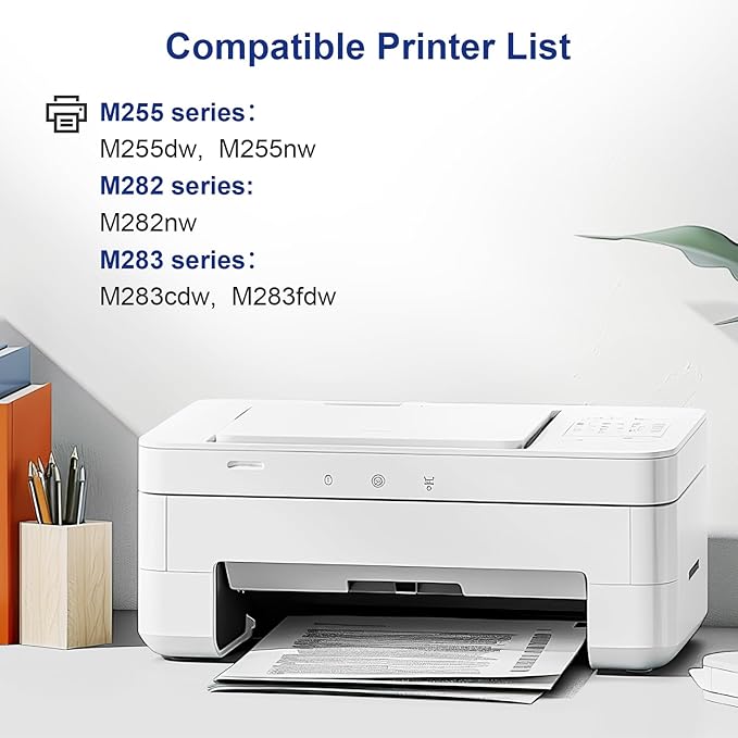 INKCLOUD 206A Toner Cartridges 4 Pack with Chip Compatible Replacement for HP 206A 206X W2110A W2110X Work with Color Pro MFP M283fdw M283cdw Pro M255dw M283 M255 Printer Ink High Yield Toner