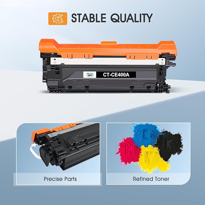 507A Toner Cartridge 4-Pack Compatible for HP 507A 507X CE400A CE401A CE402A CE403A 500 Color M551 Toner Cartridges for HP Laserjet Enterprise M551 M551n M551dn M551xh M570dn M570dw M575f Printer