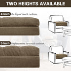 TANYOO Recliner Cushion for Elderly - Patented Dual Seat Cushion for Sagging Recliner Replacement Booster Cushion for Easy Get Up from Chair, Sofa & Couch, Relieves Long-Sitting Pain 20x20x5 Brown